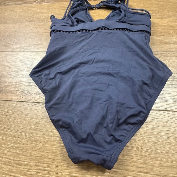 Michael Kors Women's Cruise One Piece Navy Blue Swimsuit, Size 10, Summer, Beach - Picture 9 of 15